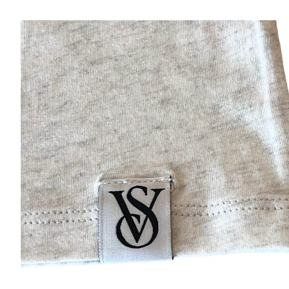 NEW Victoria's Secret SLEEP SHIRT Women's M/L 100% Cotton White Snow Heather PJS - Picture 8 of 13